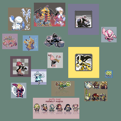 I’ve been neglecting to share my pixel art on Tumblr - so here’s a compilation!