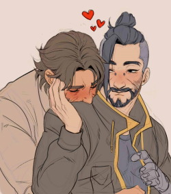 burythekidd:  Take My LoveMcHanzo doodles.