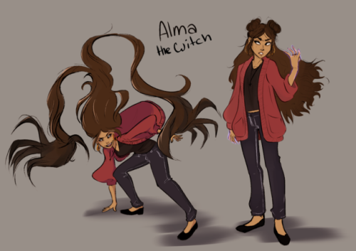 My SDT character -  La Bruja Alma After being severely bullied in school, she pray to death to bring