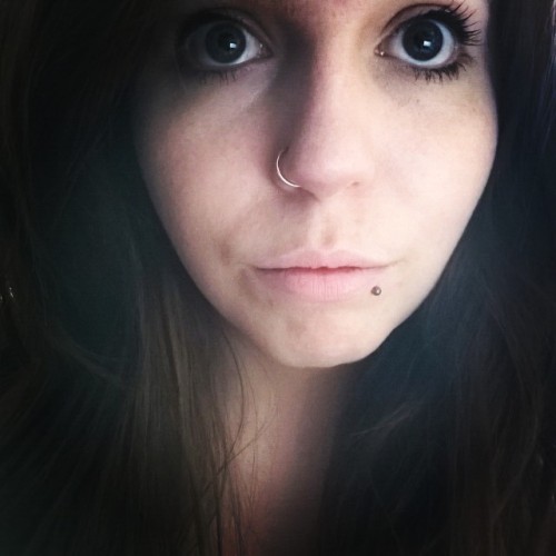 I got my nose pierced today. :) 