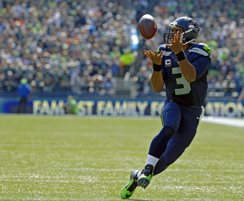 seattleseahawksnfl: His name is Russell. Last name Wilson. (Photo by AP Photo/Elaine Thompson)