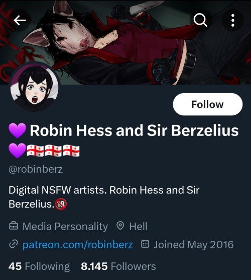 Hotdudes-games / Robin And Berz Art Post 1nc*st And P*d*philia Art On Their Twitter Account.