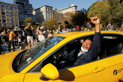 nbcnightlynews: IN PHOTOS: Celebrations spread after Joe Biden is projected to win 2020 preside