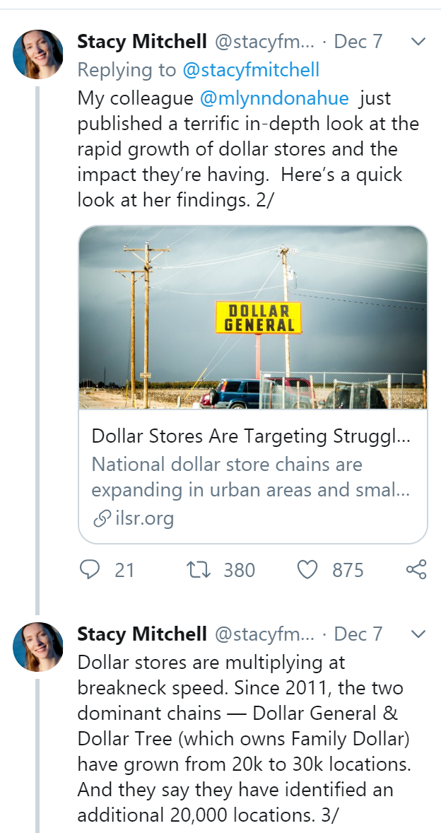 itsalburton: alwaysbewoke:    In cities, dollar stores are targeting African American