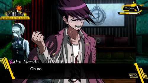 fakedrv3screenshots:Kaito: Swear words are illegal now. If you say one, you’ll be fined.Gonta: Heck.