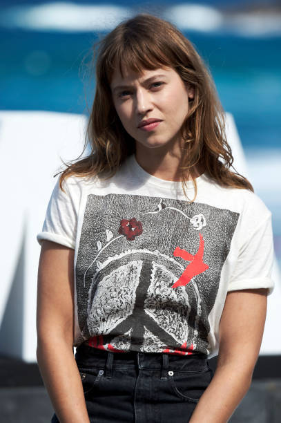 Lou De Laâge attends &lsquo;Le Cahier Noir (The Black Book)&rsquo; photocall during th