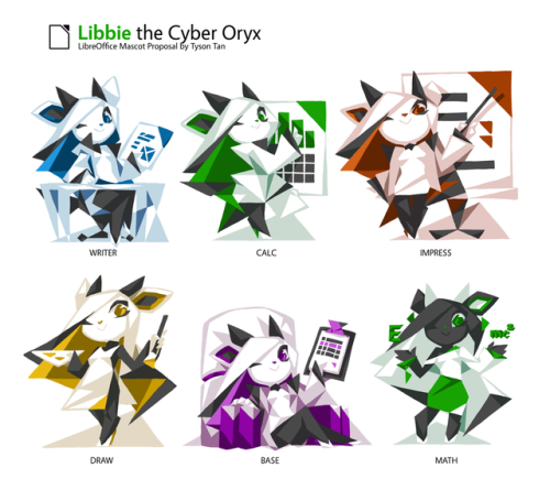 Libbie the Cyber OryxLibbie is my entry to LibreOffice mascot contest. If you like her, please give 