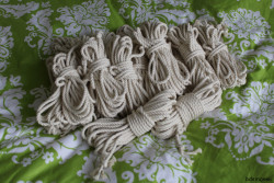 bdsmgeekshop: Cotton Shibari Rope in White