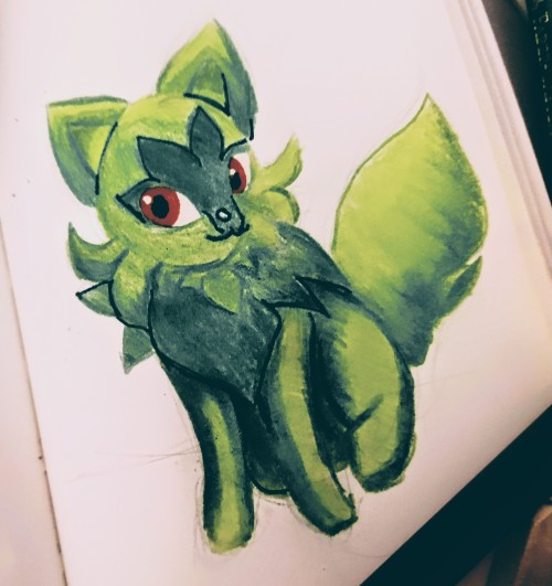 30 days of doodles challenge!Day two: Something green!Heard that Sprigatito is the new hot stuff!Reb