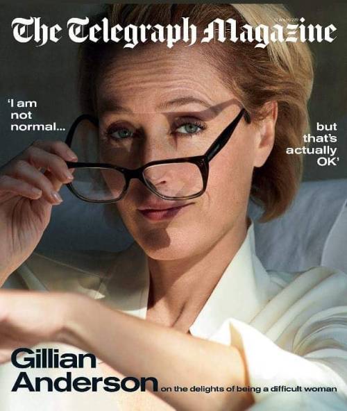 #GillianAnderson on the cover of the January 2019 issue of UK Telegraph Magazine #TheXFiles #SexEduc