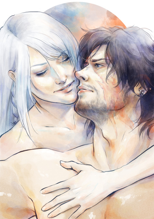 I Realize I've Never Posted This! My Piece For The Cliji Fanzine Moongazers, From Final Fantasy 16 ​🔥​❄️​