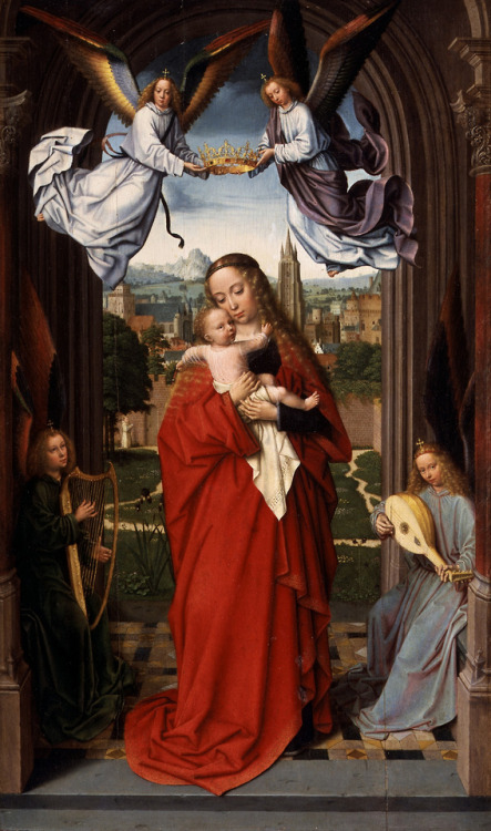 Virgin and Child with Four Angels, Gerard David, between 1510 and 1515