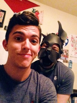 theblupup:  Pre-walkies selfie with the adorable pawsthepup!