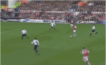 squawkafootball:  ON THIS DAY: In 2002, Thierry Henry scored a magical solo goal during Arsenal’s 3-0 win over Spurs.  