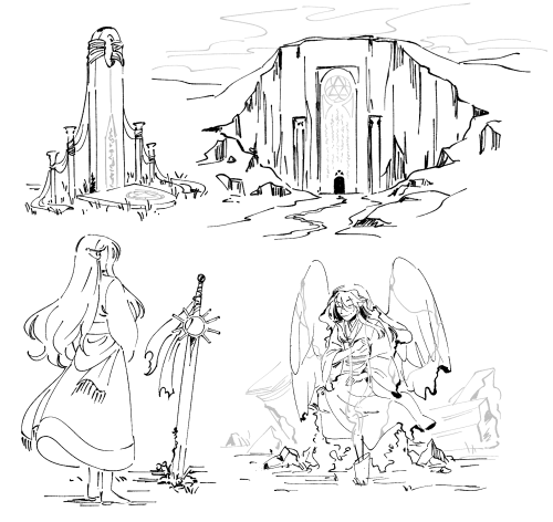 some worldbuilding sketches!