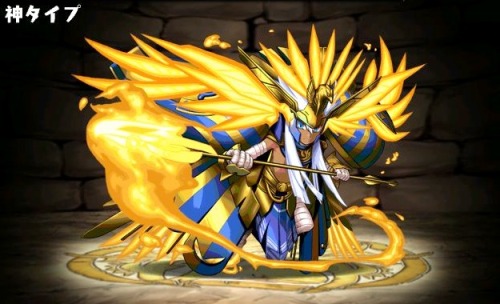 arashikurobara:   Puzzle & Dragons Appreciation Post - Egyptian Gods (Flame Deity, Falcon) Horus (Water Deity, Holy) Isis (Love Deity, Feline) Bastet (Sun Deity) Ra (Hell Deity, Jackal) Anubis  Ultimate evolutions for the cycle here! Hey look I’m