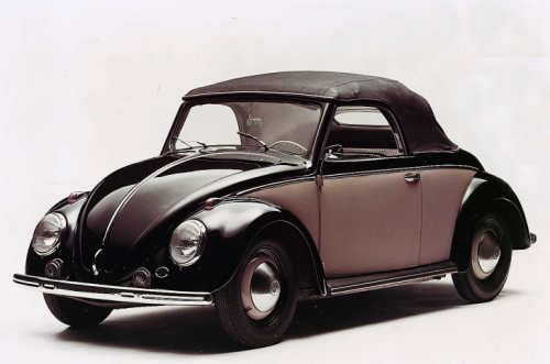 VW 1200 Käfer Cabrio | Beetle Convertible, 1949. Made by body shop Hebmüller, Only 696 models were m