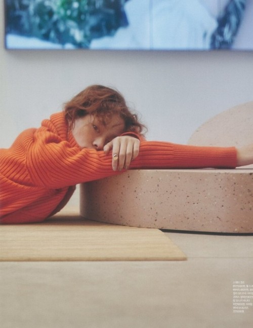 koreanmodel:Kim Ah Hyun for Singles Korea Dec 2017 