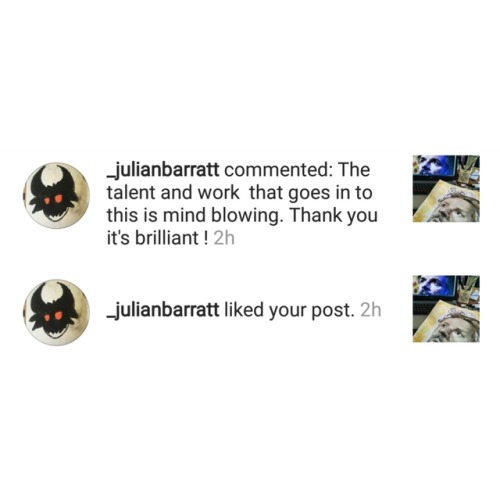 ohyou-prettythings: My dudes, Julian Barratt made this incredible comment on my watercolour of him. 