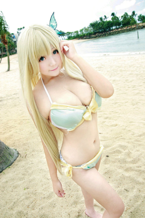 Porn photo hotcosplaychicks:  Haganai Swimsuit - Sena