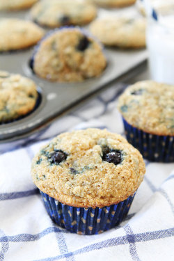 foodffs:  Vegan Banana Blueberry Muffins