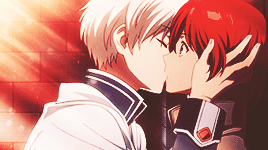 dark-kratoast:Zen & Shirayuki – First & Second Kiss