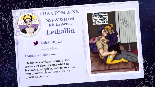 Creating for both our zines @Lethallin_art is going to be delivering some steamy NSFW and HK content