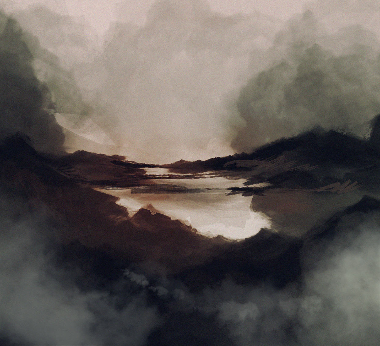 foxintwilight:  5 minute environment from livestream it’s all about brushes and