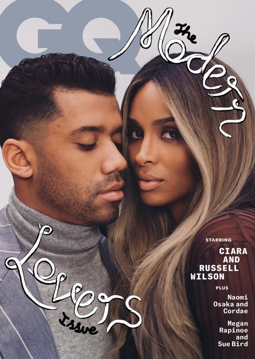 Russell Wilson and Ciara on the cover of GQ’s ‘Modern Lovers Issue’