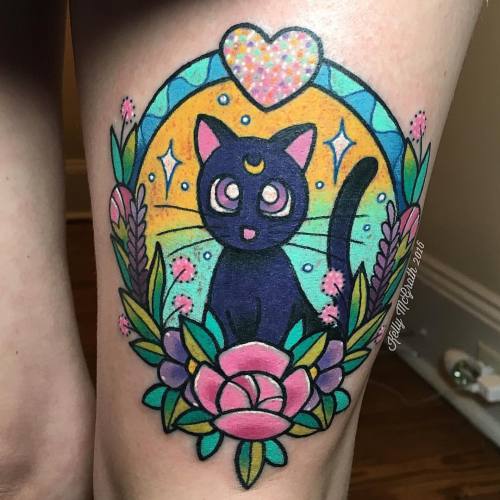 kellymcgrathart:  ✨ Thanks for trusting me with your first tattoo Nicoletta!  (at Blood Moon Gallery) 