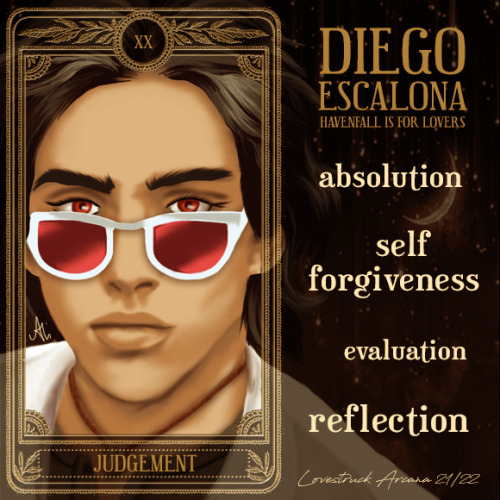 aliboo:XX Judgement - Diego Escalona (Havenfall Is For Lovers) ✨Judgement focuses on a moment of ref
