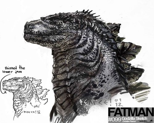 visualreverence:Early Weta Workshop designs for Godzilla by Christian Pearce and Andrew Baker. [via]