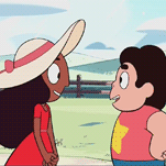 roses-fountain:  so i was watching the promo for the steven bomb coming soon and i noticed something steven’s shirt looks too small for him! not only that, but he’s taller than connie here. i know just a few episodes ago he was shorter than connie,