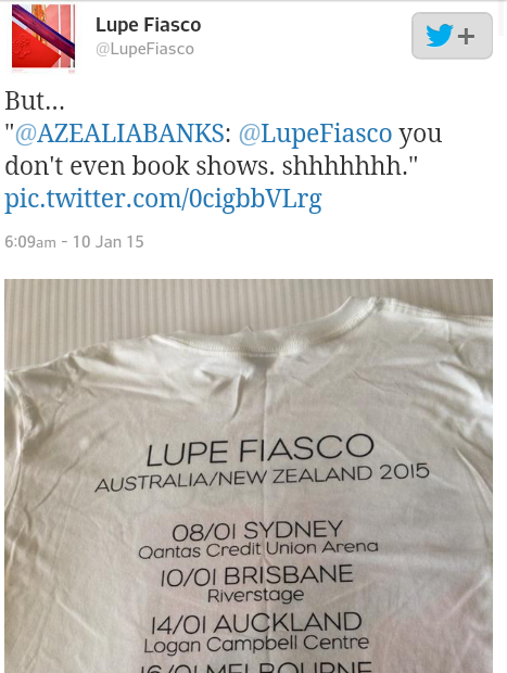 my-robbinhood-theory:  tudorroses:  Lupe Fiasco clocks Azealia Banks   why’s she