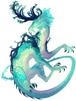 clockbirds:my forest dragon son emphia. i