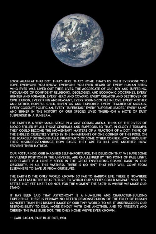 spacevisuals: Pale Blue Dot by Carl Sagan [1x1px]