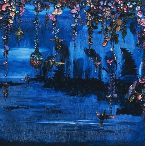 The blue Hour-    Gé-Karel van der Sterren ,1997. .Dutch,b. 1969-Acryllic and oil on panel ,
