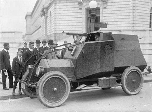 US Army REO (Oldsmobile) Model F Armored Car, 1916.