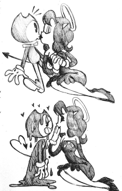 littleroundpumpkin:I really like the idea that Bendy melts when Alice flirts