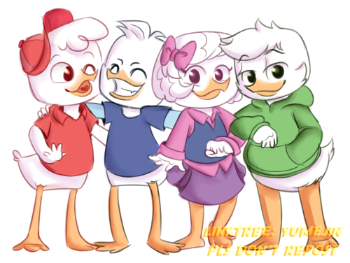 mcduck kiddoshello!! i’ve always wanted to draw these kids but with my own spin on them so here they