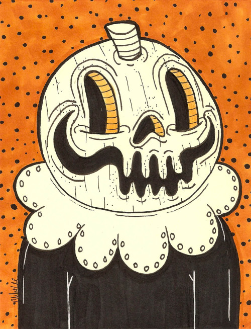 chloeleeart:Pumpkin Headwww.etsy.com/shop/ChloeLeeArt