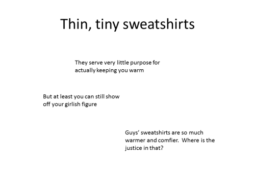 best-of-funny: youfightthosefaries: 9 Problems with Women’s ClothingAnd the worst part is that