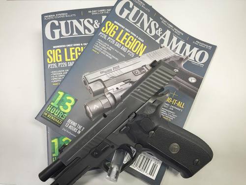 @gunsandammomag just dropped the January issue. Featuring the #SIGSAUER #P226 #Legion. Check your lo