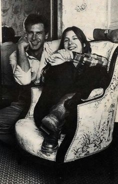 boomerstarkiller67:  Harrison Ford and Carrie Fisher (1977)