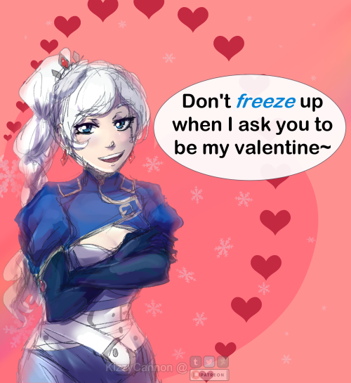 A message from our resident Ice Queen/Snow Angel this time :)Yang: [link]Blake: [link]Weiss: hereRub