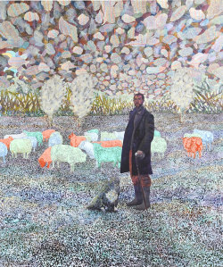 thunderstruck9:  David Brian Smith (British, b. 1981), My Soul Hath Them In Remembrance And Is Humbled In Me II, 2011. Oil on herringbone linen, 180 x 150 cm.