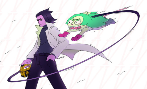 Professor Venomous &amp; Fink (OK K.O.! Let’s Be Heroes) www.cartoonnetwork.co