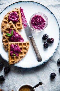fullcravings:  Single Serve Vegan Protein Waffles