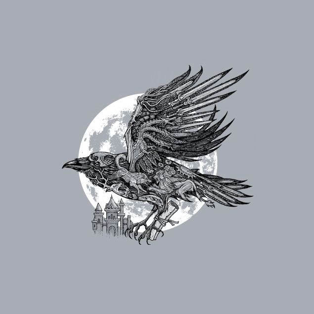 teefury:  Send a Raven by Jonathan Sanchez - May 9th at http://teefury.com  I&rsquo;m