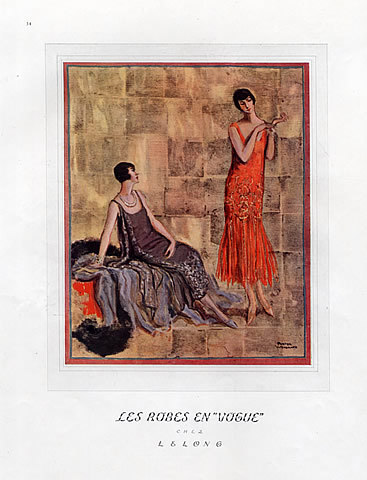 Lucien Lelong 1924 evening gowns by Porter Woodruff